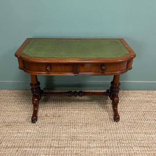VICTORIAN MAHOGANY ANTIQUE WRITING TABLE - ADDITIONAL PHOTO 5