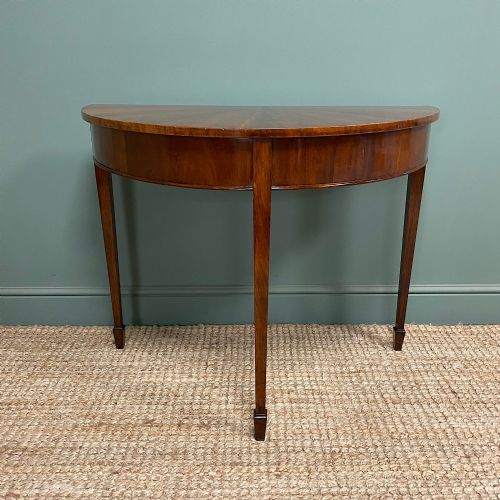 STUNNING VICTORIAN DEMI LUNE SIDE TABLE - ADDITIONAL PHOTO 1