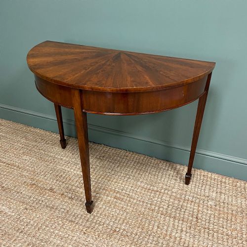 STUNNING VICTORIAN DEMI LUNE SIDE TABLE - ADDITIONAL PHOTO 4