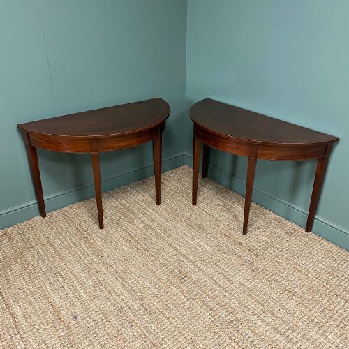 PAIR OF GEORGIAN MAHOGANY ANTIQUE CONSOLE TABLES - ADDITIONAL PHOTO 5