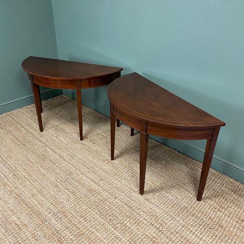 PAIR OF GEORGIAN MAHOGANY ANTIQUE CONSOLE TABLES - ADDITIONAL PHOTO 6