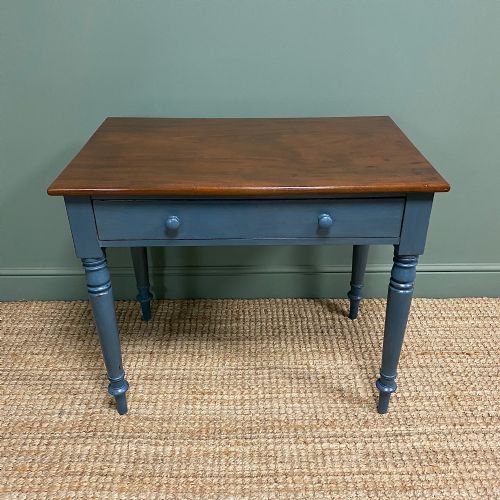 COUNTRY GEORGIAN PAINTED ANTIQUE SIDE TABLE - ADDITIONAL PHOTO 3