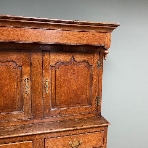 MAGNIFICENT GEORGIAN PERIOD OAK CWPWRDD DEUDDARN CUPBOARD - ADDITIONAL PHOTO 6