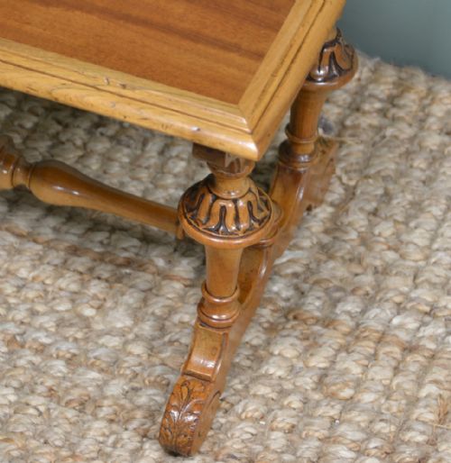VICTORIAN WALNUT PAIR OF ANTIQUE COFFEE TABLES - ADDITIONAL PHOTO 3