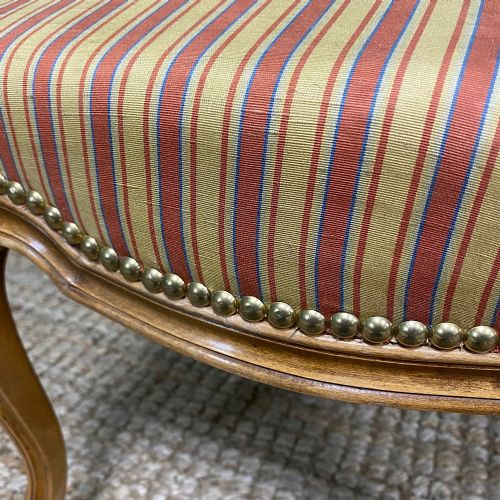 STUNNING EDWARDIAN SATIN WALNUT ANTIQUE STOOL - ADDITIONAL PHOTO 3