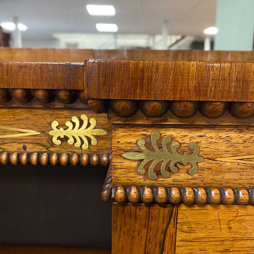REGENCY ROSEWOOD ANTIQUE CHIFFONIER BOOKCASE - ADDITIONAL PHOTO 3