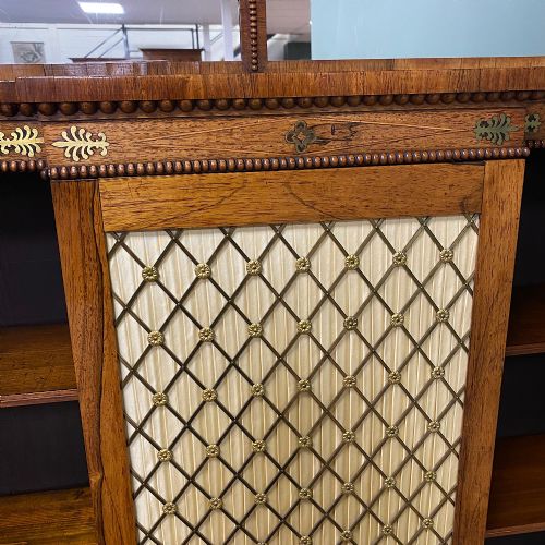 REGENCY ROSEWOOD ANTIQUE CHIFFONIER BOOKCASE - ADDITIONAL PHOTO 4