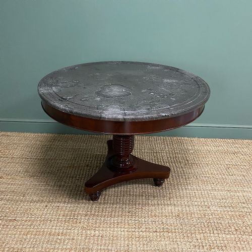 superb quality marble top antique centre table - CATEGORY: ANTIQUE TABLES - DATED 19TH CENTURY
