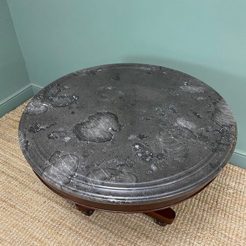 SUPERB QUALITY MARBLE TOP ANTIQUE CENTRE TABLE - ADDITIONAL PHOTO 7