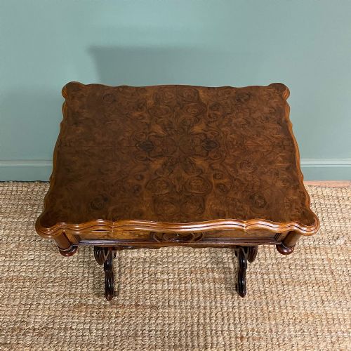FINE VICTORIAN WALNUT ANTIQUE SIDE TABLE - ADDITIONAL PHOTO 3
