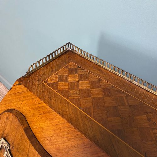 QUALITY WALNUT ANTIQUE BONHEUR DU JOUR - ADDITIONAL PHOTO 3
