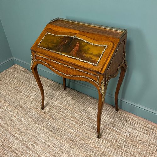 QUALITY WALNUT ANTIQUE BONHEUR DU JOUR - ADDITIONAL PHOTO 5
