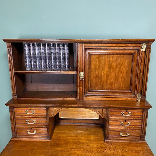 UNUSUAL VICTORIAN GILLOWS WALNUT SECRETAIRE CABINET - ADDITIONAL PHOTO 3