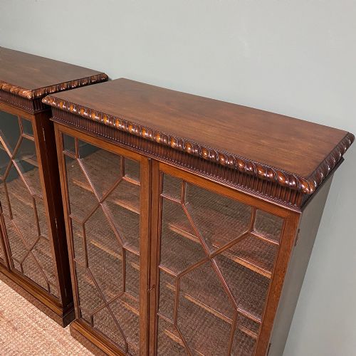 STUNNING PAIR OF ANTIQUE BOOKCASES - ADDITIONAL PHOTO 2