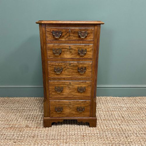 small mahogany antique chest of drawers - CATEGORY: ANTIQUE CHEST OF DRAWERS - DATED 19TH CENTURY