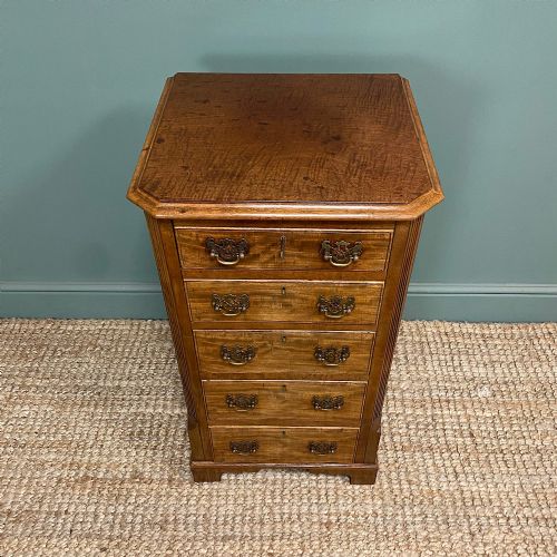 SMALL MAHOGANY ANTIQUE CHEST OF DRAWERS - ADDITIONAL PHOTO 1