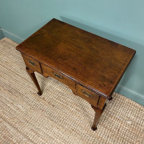 STUNNING GEORGIAN OAK ANTIQUE LOW BOY - ADDITIONAL PHOTO 4
