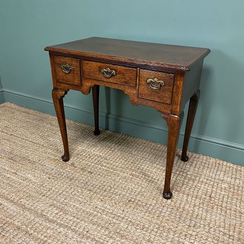 STUNNING GEORGIAN OAK ANTIQUE LOW BOY - ADDITIONAL PHOTO 5