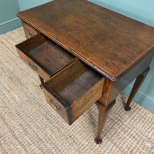 STUNNING GEORGIAN OAK ANTIQUE LOW BOY - ADDITIONAL PHOTO 6