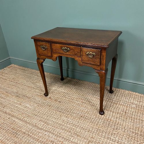 STUNNING GEORGIAN OAK ANTIQUE LOW BOY - ADDITIONAL PHOTO 7