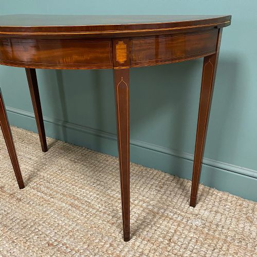 HIGH QUALITY EDWARDIAN INLAID ANTIQUE CARD TABLE - ADDITIONAL PHOTO 5