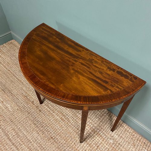 HIGH QUALITY EDWARDIAN INLAID ANTIQUE CARD TABLE - ADDITIONAL PHOTO 7