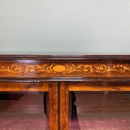 QUALITY ANTIQUE VICTORIAN ROSEWOOD DISPLAY CABINET - ADDITIONAL PHOTO 4