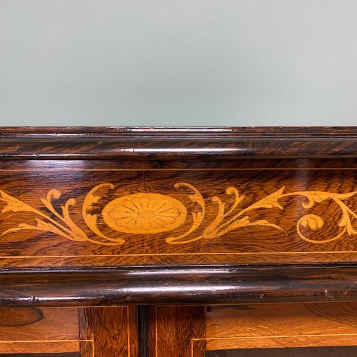 QUALITY ANTIQUE VICTORIAN ROSEWOOD DISPLAY CABINET - ADDITIONAL PHOTO 7