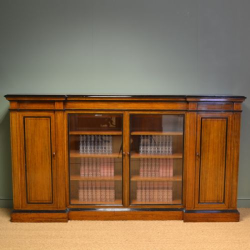 spectacular large victorian oak antique bookcase - CATEGORY: ANTIQUE BOOKCASES - DATED VICTORIAN