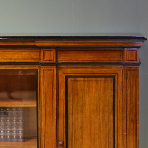 SPECTACULAR LARGE VICTORIAN OAK ANTIQUE BOOKCASE - ADDITIONAL PHOTO 3