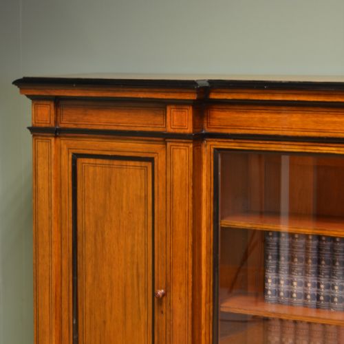 SPECTACULAR LARGE VICTORIAN OAK ANTIQUE BOOKCASE - ADDITIONAL PHOTO 5