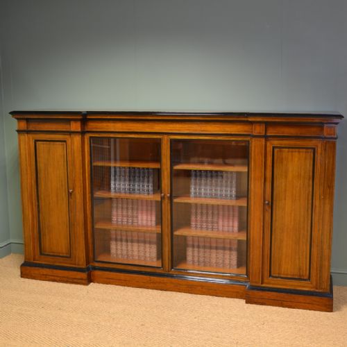 SPECTACULAR LARGE VICTORIAN OAK ANTIQUE BOOKCASE - ADDITIONAL PHOTO 7