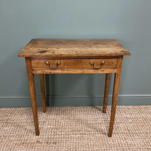 country house antique fruitwood side table - CATEGORY: ANTIQUE TABLES - DATED 19TH CENTURY