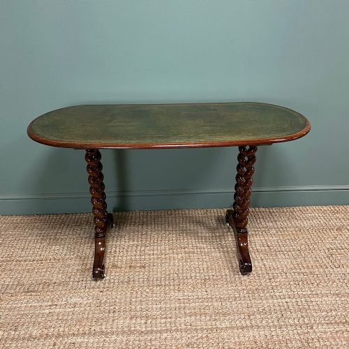 elegant antique victorian writing table - CATEGORY: ANTIQUE TABLES - DATED VICTORIAN