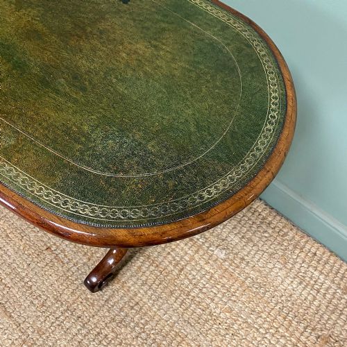 ELEGANT ANTIQUE VICTORIAN WRITING TABLE - ADDITIONAL PHOTO 1