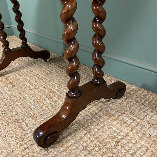 ELEGANT ANTIQUE VICTORIAN WRITING TABLE - ADDITIONAL PHOTO 3