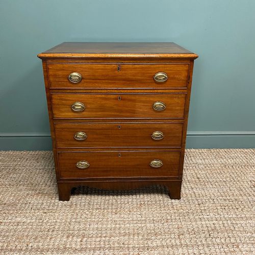 quality mahogany small antique chest of drawers - CATEGORY: ANTIQUE CHEST OF DRAWERS - DATED VICTORIAN