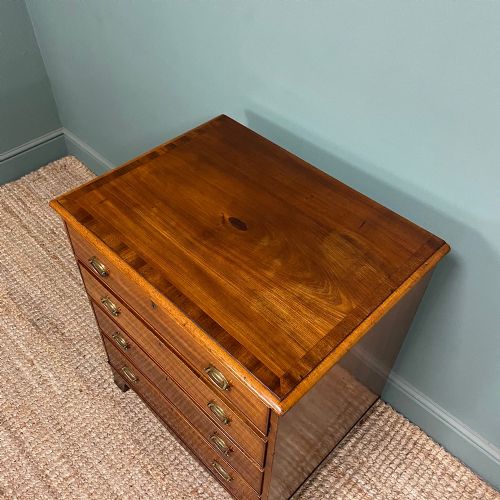 QUALITY MAHOGANY SMALL ANTIQUE CHEST OF DRAWERS - ADDITIONAL PHOTO 1