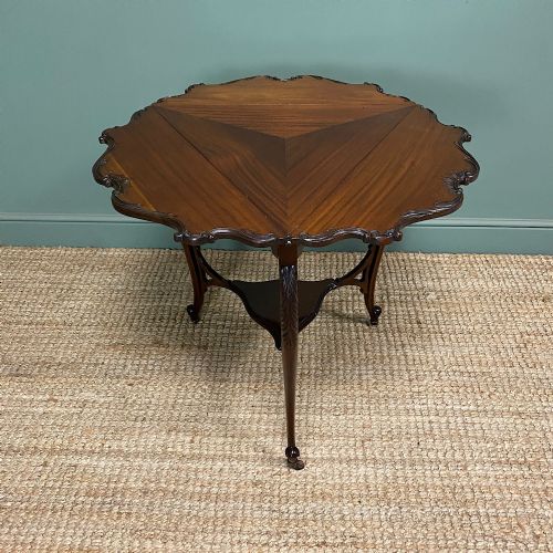 UNUSUAL VICTORIAN ANTIQUE CORNER TABLE