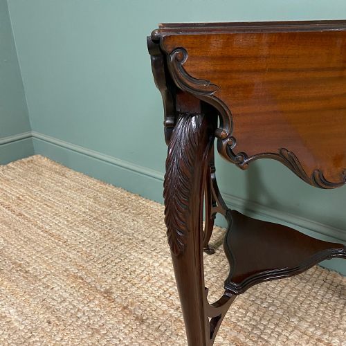 UNUSUAL VICTORIAN ANTIQUE CORNER TABLE - ADDITIONAL PHOTO 2