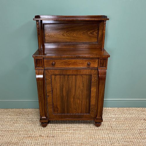 spectacular rosewood antique regency chiffonier cabinet - CATEGORY: ANTIQUE CABINETS - DATED 19TH CENTURY