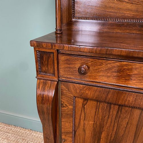 SPECTACULAR ROSEWOOD ANTIQUE REGENCY CHIFFONIER CABINET - ADDITIONAL PHOTO 1