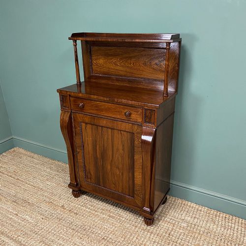 SPECTACULAR ROSEWOOD ANTIQUE REGENCY CHIFFONIER CABINET - ADDITIONAL PHOTO 4