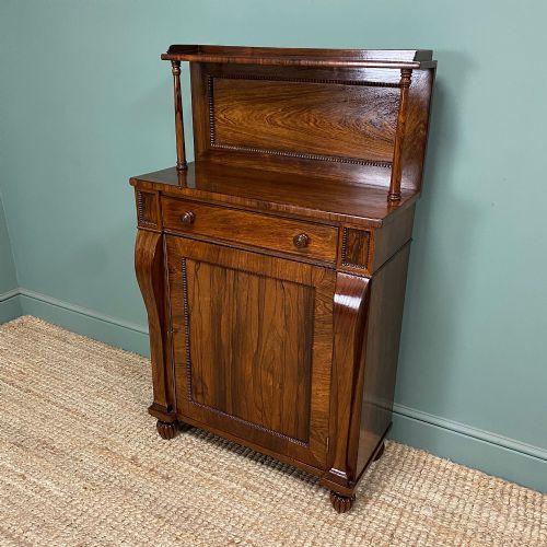 SPECTACULAR ROSEWOOD ANTIQUE REGENCY CHIFFONIER CABINET - ADDITIONAL PHOTO 7