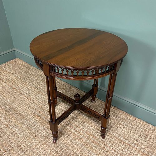 QUALITY VICTORIAN ANTIQUE QUARTER COLUMN TABLE - ADDITIONAL PHOTO 3