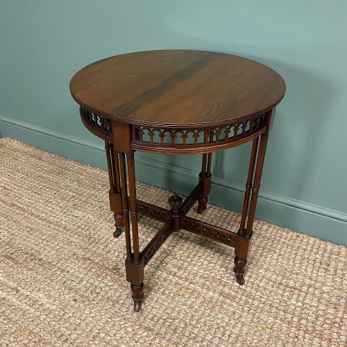 QUALITY VICTORIAN ANTIQUE QUARTER COLUMN TABLE - ADDITIONAL PHOTO 5