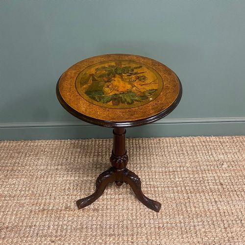 elegant victorian antique walnut occasional table - CATEGORY: ANTIQUE TABLES - DATED VICTORIAN
