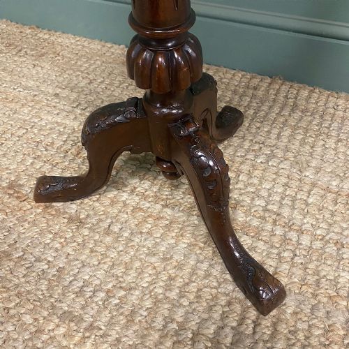 ELEGANT VICTORIAN ANTIQUE WALNUT OCCASIONAL TABLE - ADDITIONAL PHOTO 3