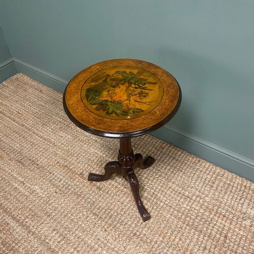 ELEGANT VICTORIAN ANTIQUE WALNUT OCCASIONAL TABLE - ADDITIONAL PHOTO 5