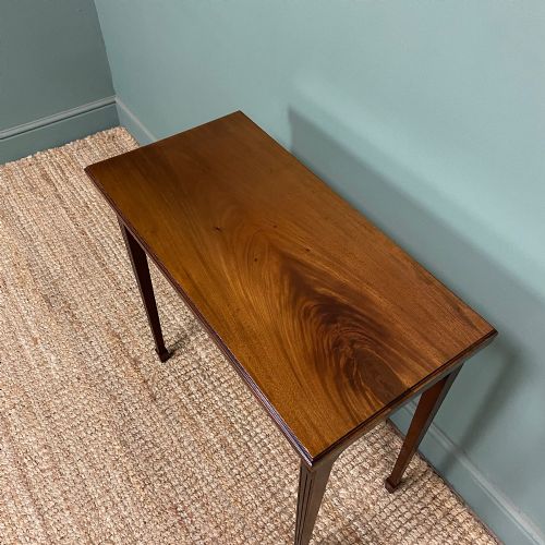 STUNNING ANTIQUE EDWARDIAN CARD TABLE SIDE TABLE - ADDITIONAL PHOTO 2